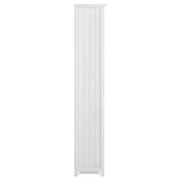 English Elm Acadian 5 Shelf Bookcase - Handcrafted White Solid Wood With Adjustable Shelves For Stylish Storage B136P158297