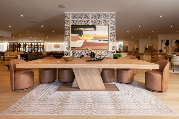 VIG Furniture Correa Sleek Brown Vegan Leather Swivel Dining Chair — Copley Brown, Plush Foam, Solid Wood Base VGKK-KF.Y1179-BRN