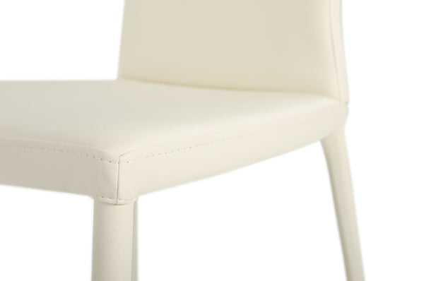 VIG Furniture 167Ch Plush White Contemporary Dining Chairs Set Of 2 — Modern Minimalist Design, Cushioned, Durable VGGUHY167CH-WHT