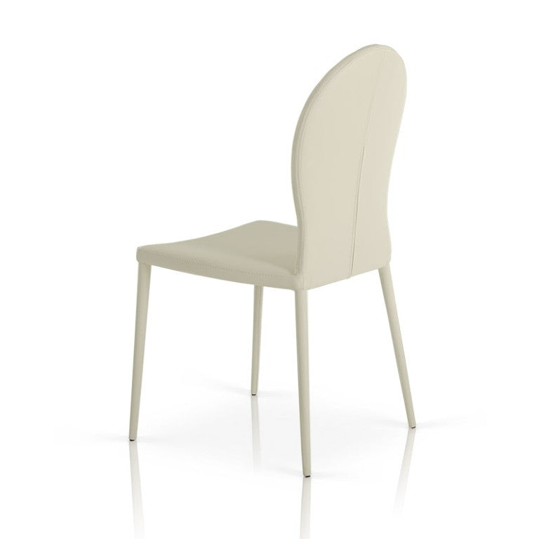 VIG Furniture 167Ch Plush White Contemporary Dining Chairs Set Of 2 — Modern Minimalist Design, Cushioned, Durable VGGUHY167CH-WHT