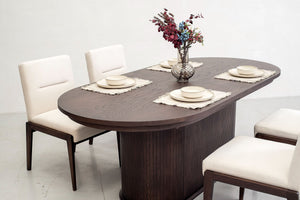 VIG Furniture Modrest Milan Modern Brown Oak Dining Table With Extension VGME-MILAN-BRN