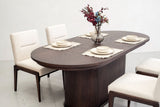 VIG Furniture Modrest Milan Modern Brown Oak Dining Table With Extension VGME-MILAN-BRN