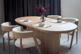 VIG Furniture Modrest Milan Modern Natural Oak Dining Table With Extension VGME-MILAN