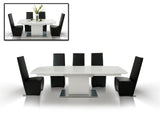 VIG Furniture A&X Centro Modern White Crocodile Dining Table VGUNAA818-265WC