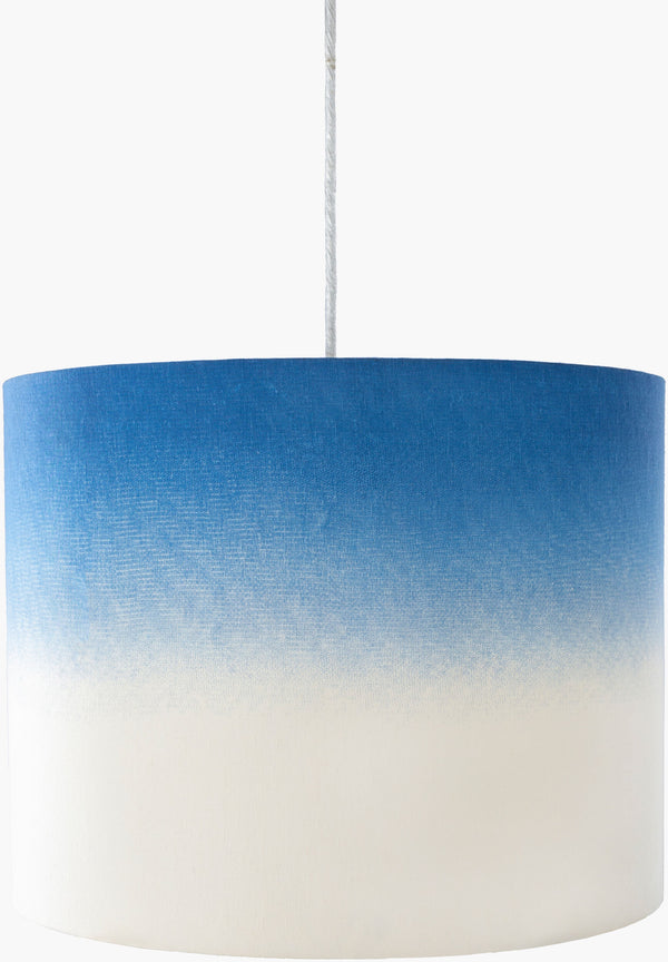 Surya Desmond Global-inspired 18"L X 18"W X 14"H Pendant Light - Elegance & Craftsmanship For Your Home! Fixture, Blue Cotton,Iron Dsd-001