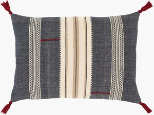 Livabliss Dashing Hand-woven Viscose Cotton Lumbar Pillow Artisan Rustic Bohemian Accent DSG002-1624D