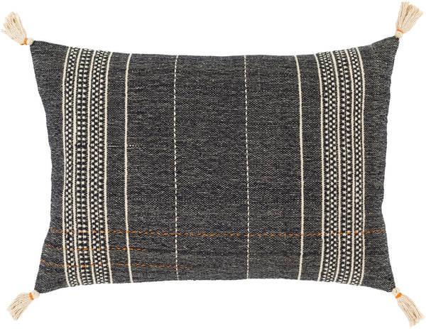 Livabliss Dashing Southwestern Woven Cotton Lumbar Pillow Boho Artisan Accent for Sofa or Bed DSG004-1624D
