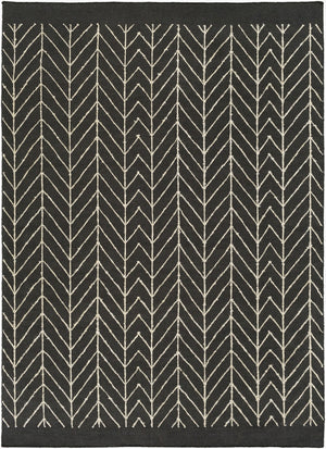 Surya Dasher Dsh-5000 Handmade 2' X 3' Global-inspired Rug - Elegant, Durable Wool & Viscose Design Black Wool,Viscose Dsh5000-23