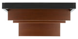 Safavieh Kamy 2 Shelf Leaning Desk Honey Brown / Charcoal DSK9401C