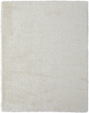 Feizy Rugs Darian Plush High Pile Polyester Shag Rug - Cozy, Modern Design For Effortless Home Elegance White Polyester Drn39k0fwht000p00