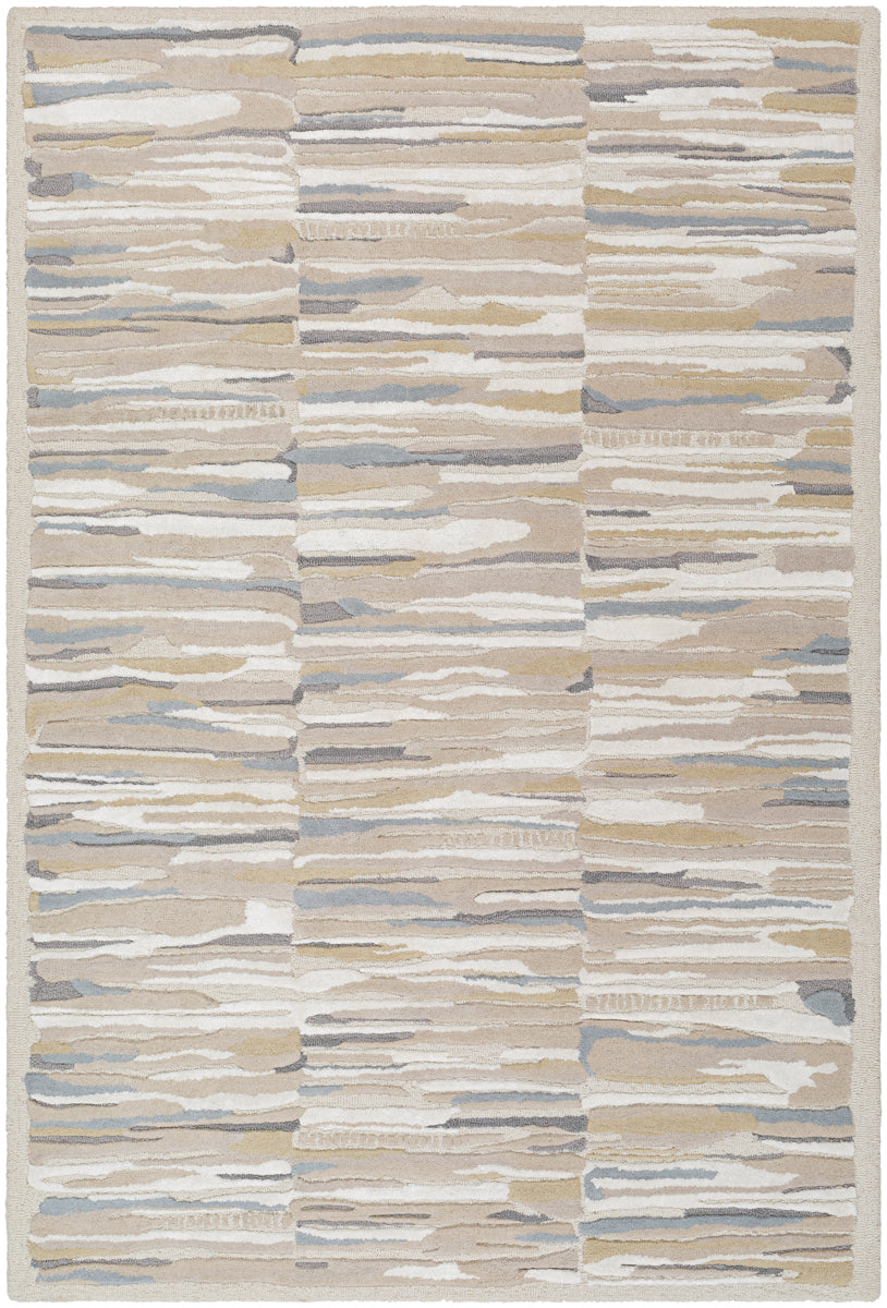 Dreamscape DSP-2300 9' x 12' Handmade Rug DSP2300-912  Warm Grey, Ash, Light Silver, Light Grey, Pewter, Khaki Surya