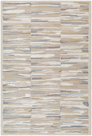 Dreamscape DSP-2300 9' x 12' Handmade Rug DSP2300-912  Warm Grey, Ash, Light Silver, Light Grey, Pewter, Khaki Surya