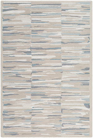 Dreamscape DSP-2301 9' x 12' Handmade Rug DSP2301-912  Ash, Light Silver, Pale Slate, Metallic - Silver, Pewter Surya