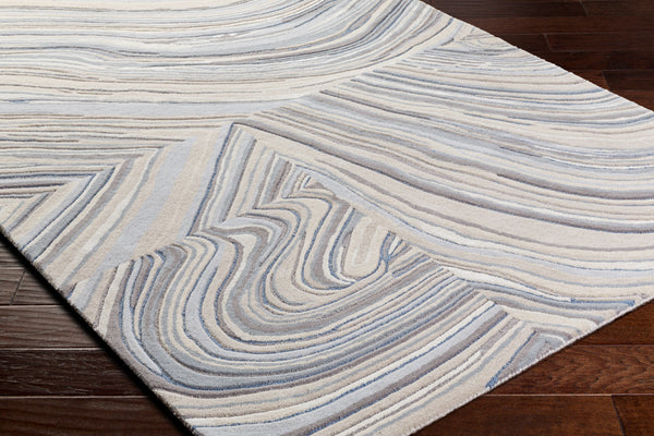 Dreamscape DSP-2302 9' x 12' Handmade Rug DSP2302-912  Pale Slate, Light Silver, Metallic - Silver, Pewter Surya