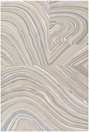 Dreamscape DSP-2303 9' x 12' Handmade Rug DSP2303-912  Ash, Light Silver, Slate Grey Taupe, Metallic - Silver, Pewter Surya