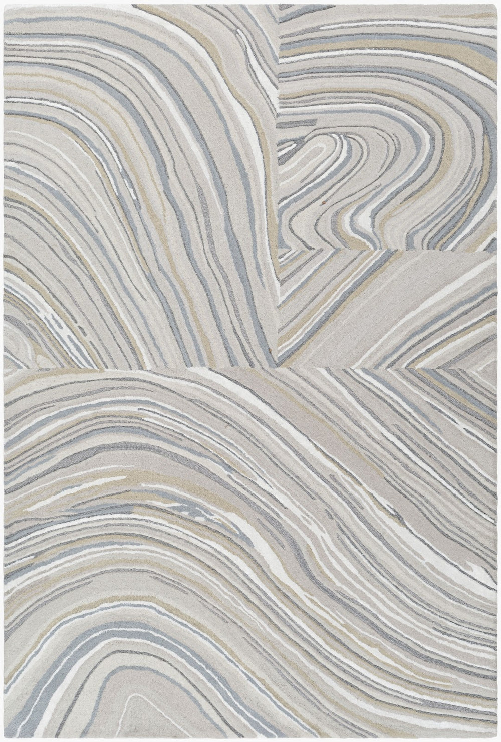Surya Dreamscape Hand Tufted 2' X 3' Luxurious Viscose & Wool Rug - Exquisite Artisan Craftsmanship! Beige Wool,Viscose Dsp2303-23