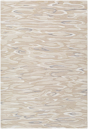 Surya Dreamscape Hand Tufted 2' X 3' Luxurious Viscose & Wool Rug - Exquisite Artisan Craftsmanship! Beige Wool,Viscose Dsp2305-23
