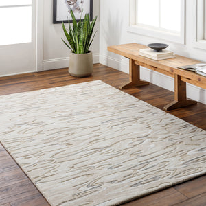 Dreamscape DSP-2305 9' x 12' Handmade Rug DSP2305-912  Ash, Light Grey Surya