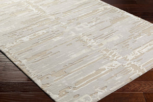 Surya Dreamscape Hand Tufted 2' X 3' Luxurious Viscose & Wool Rug - Exquisite Artisan Craftsmanship! Beige Wool,Viscose Dsp2307-23