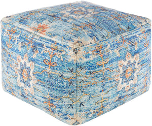 Devonshire DSPF-001 14"H x 20"W x 20"D Pouf DSPF001-202014 Livabliss Surya