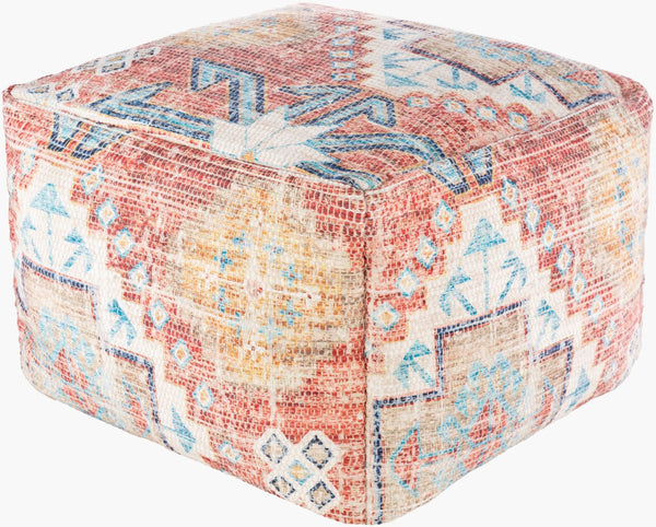 Livabliss Devonshire Handcrafted Woven Cotton Pouf Footrest for Bohemian Living Room Decor DSPF002-202014