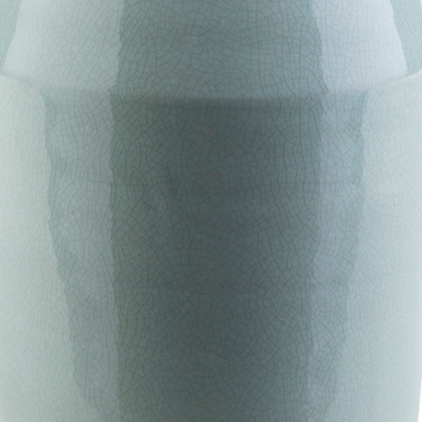 Surya Adessi Elegant Ceramic Decorative Vase - 17"H, 6"W - Perfect For Blooms & Stylish Home Decor Aqua Ceramic Dss610-s