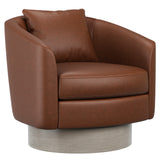 Bernhardt Camino Leather Swivel Chair 202-202 Taupe N5712SL_202-202 Bernhardt