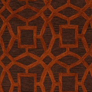 Surya Dream 8' X 8' Handmade Low Pile Rug - Modern Hand Tufted Nz Wool Decor For Effortless Elegance Dark Brown Nz Wool Dst1172-8rd