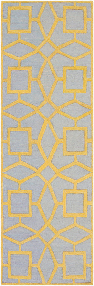 Surya Dream 8' X 8' Handmade Low Pile Rug - Modern Hand Tufted Nz Wool Decor For Effortless Elegance Pale Blue Nz Wool Dst1173-268