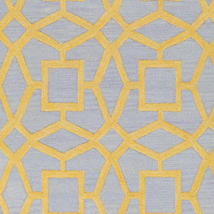 Surya Dream 8' X 8' Handmade Low Pile Rug - Modern Hand Tufted Nz Wool Decor For Effortless Elegance Pale Blue Nz Wool Dst1173-268