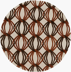 Surya Dream 8' X 8' Handmade Low Pile Rug - Modern Hand Tufted Nz Wool Decor For Effortless Elegance Beige Nz Wool Dst1176-8rd