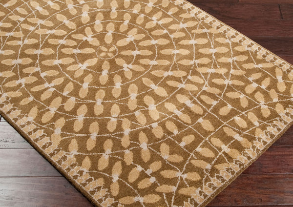 Surya Dream 8' X 8' Handmade Low Pile Rug - Modern Hand Tufted Nz Wool Decor For Effortless Elegance Brown Nz Wool Dst342-913