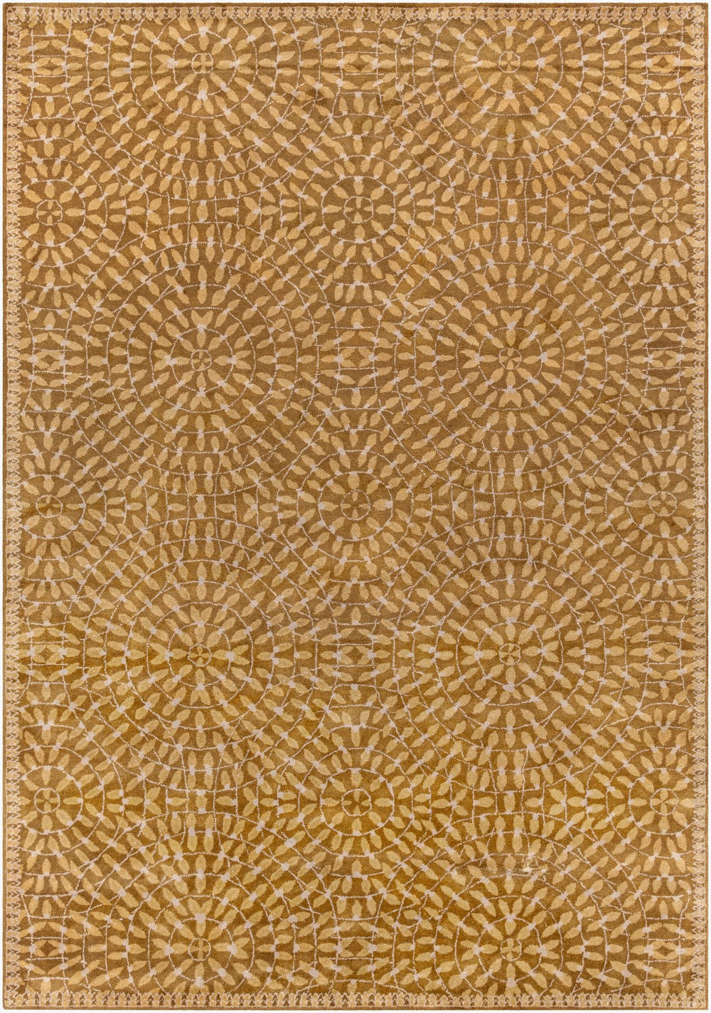 Surya Dream 8' X 8' Handmade Low Pile Rug - Modern Hand Tufted Nz Wool Decor For Effortless Elegance Brown Nz Wool Dst342-913
