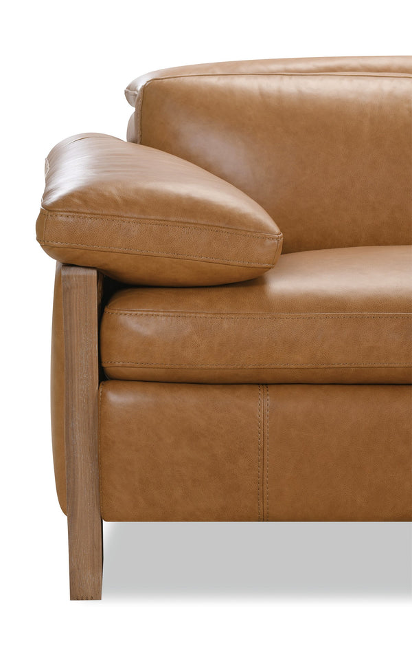 Hooker Furniture Jericho Power Reclining Sectional Top-grain Leather Sleigh Frame Living Room SS461-5PC3-087