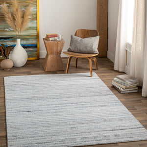 Surya Daisy Handmade 2' X 3' Rug - Modern Minimalist Design, Durable Polyester, Perfect For High Traffic Areas Charcoal Recycled Pet Yarn Dsy2300-23