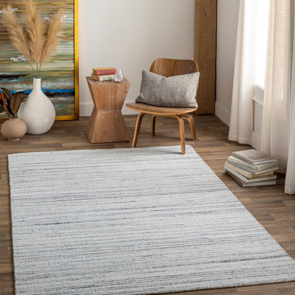 Surya Daisy Handmade 2' X 3' Rug - Modern Minimalist Design, Durable Polyester, Perfect For High Traffic Areas Charcoal Recycled Pet Yarn Dsy2300-23