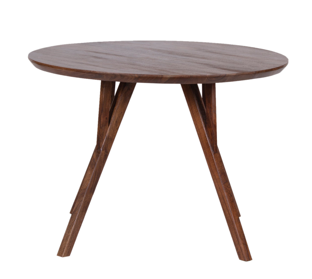 Porter Designs Porter Portola Solid Acacia Wood Dining Table – Mid-century Modern Design With Asian Elegance Brown Wood 07-108-04-0021