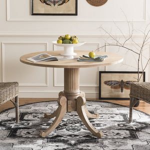 Forest Drop Leaf Dining Table - Timeless Centerpiece With Pedestal Base For Flexible Dining Spaces