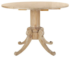 Forest Drop Leaf Dining Table - Timeless Centerpiece With Pedestal Base For Flexible Dining Spaces