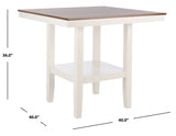 Safavieh Yuri Square Counter Table White/Natural DTB9211A