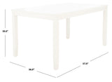 Safavieh Silio Rectangle Dining Table White DTB9213B