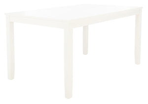 Safavieh Silio Rectangle Dining Table White DTB9213B
