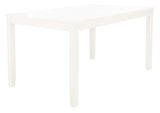 Safavieh Silio Rectangle Dining Table White DTB9213B