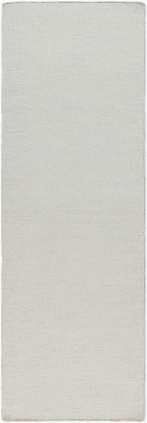 Surya Dutchess Dtc-8000 2'6" X 8' Handmade Wool Rug - Modern Durable Design With Metallic Thread Charm Light Gray Wool,Metallic Thread Dtc8001-268