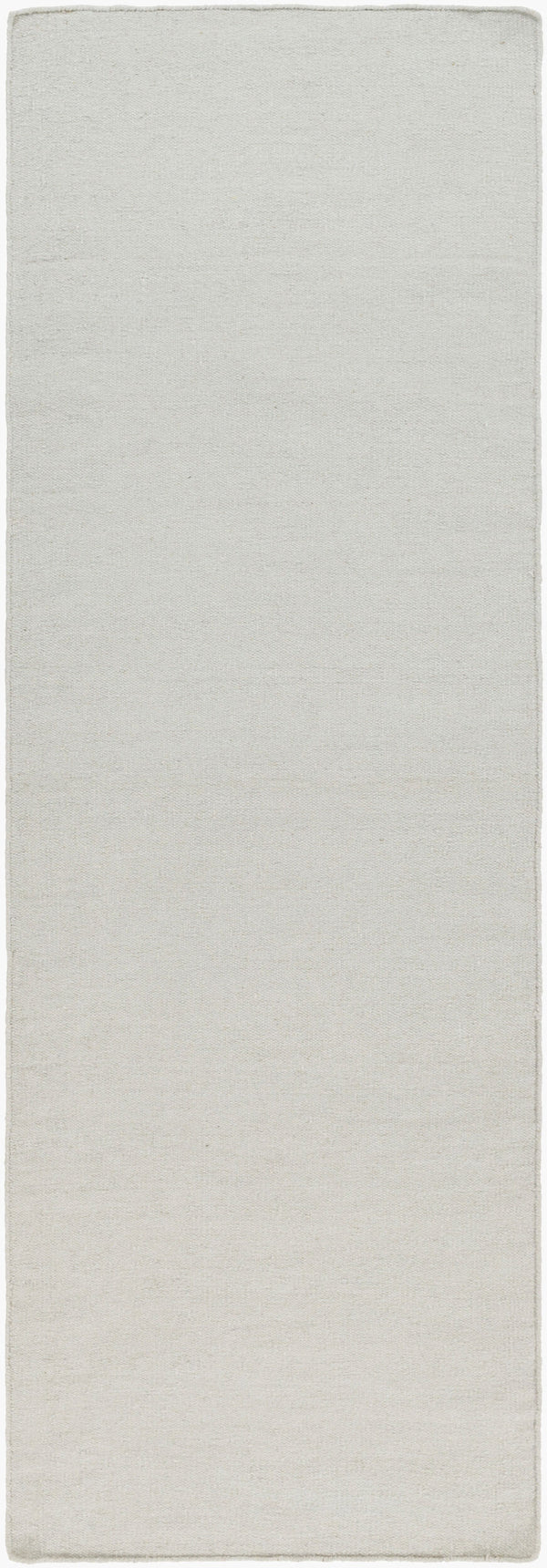 Surya Dutchess Dtc-8000 2'6" X 8' Handmade Wool Rug - Modern Durable Design With Metallic Thread Charm Light Gray Wool,Metallic Thread Dtc8001-268