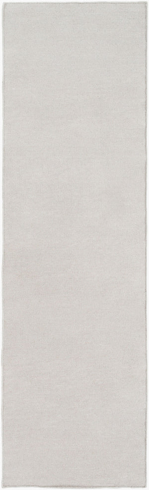 Surya Dutchess Dtc-8000 2'6" X 8' Handmade Wool Rug - Modern Durable Design With Metallic Thread Charm Light Gray Wool,Metallic Thread Dtc8005-268