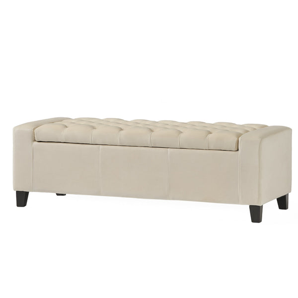 English Elm Guernsey Tufted Storage Ottoman with Lift Top Hidden Compartment for Living Rooms 59336.00NVLT