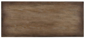 Hooker Furniture Melange Savion Chest With Distressed Dark Wood Finish, Oversized Medallions & Adjustable Shelf, Ventilated Storage (42"W) 638-85044