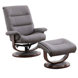 Parker Living Knight - Haze Manual Reclining Swivel Chair and Ottoman