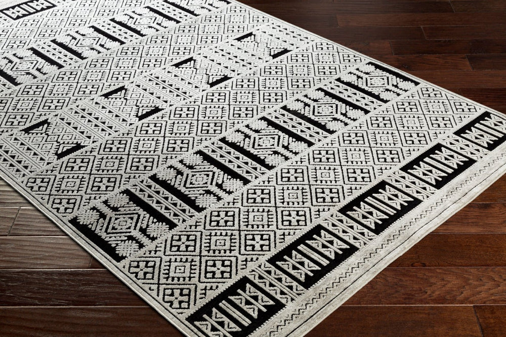 Livabliss Dantel Global Geometric Machine Woven Polyester Rug Low Pile Entryway Accent DTL2304-2211